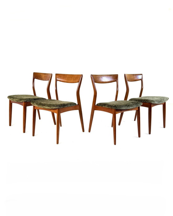 Image 1 of 4x restored dining room chair, Viborg Stolefabrik '60