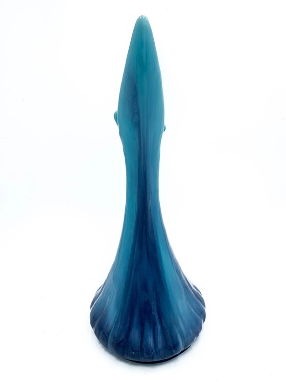 Vallauris blauwe keramische kan uit de jaren 50 – Beeldhouwkunst, Keramiek (photo 7 of 10)