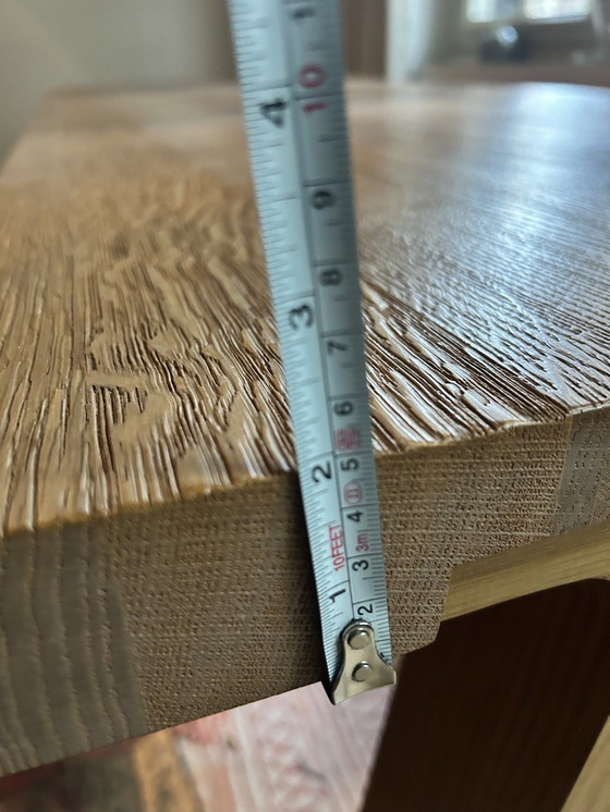 Image 1 of Massief houten lange eettafel 