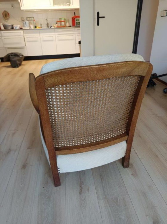Antique chair (65 x 78 x 75 cm) with 2 cushions – Armchairs, Textile, Wood (photo 9 of 12)