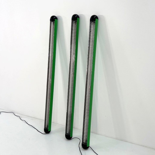 Green Tube Neon Lamp, 1980s