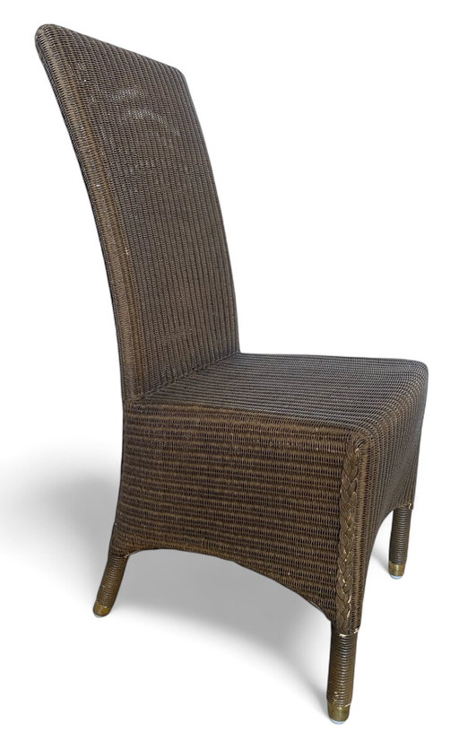 Set of 6 vintage Lloyd Loom chairs