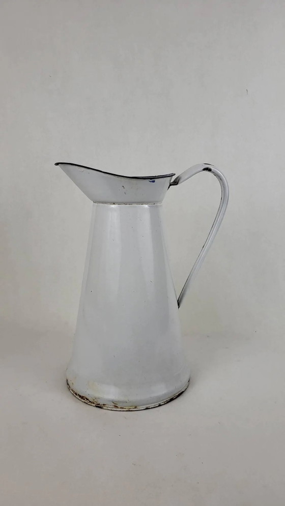Enamelled sheet metal jug – Glass & Decanter, Vintage (photo 7 of 7)