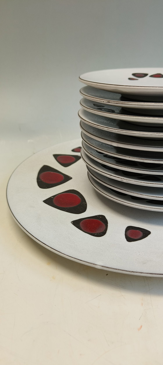 Image 1 of Potterie de Groenekan 10 piatti torta e piatto torta grande