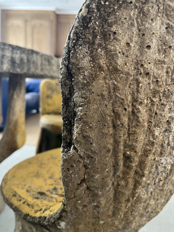 Image 1 of Garden furniture made of concrete with a wood-like finish