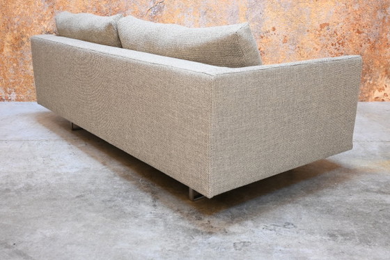 Canapé Montis Axel nouvellement rembourré en tissu beige, Canapés 2 places, Textile, Métal, Modern (photo 4 sur 7)