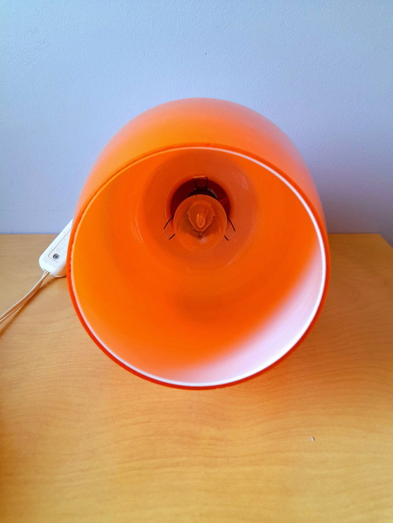 Image 1 of Lampe space age en opaline orange 1970