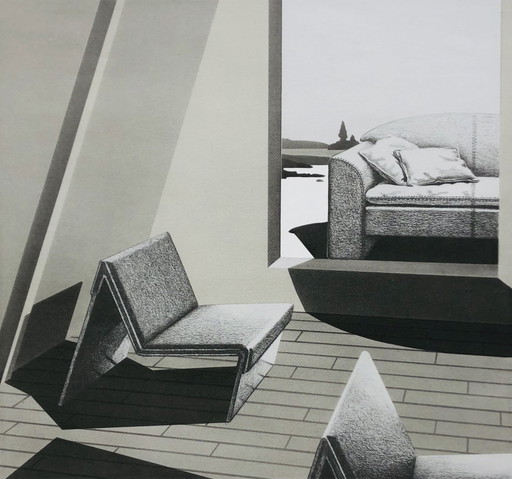 Artifort M-chair - Screen print