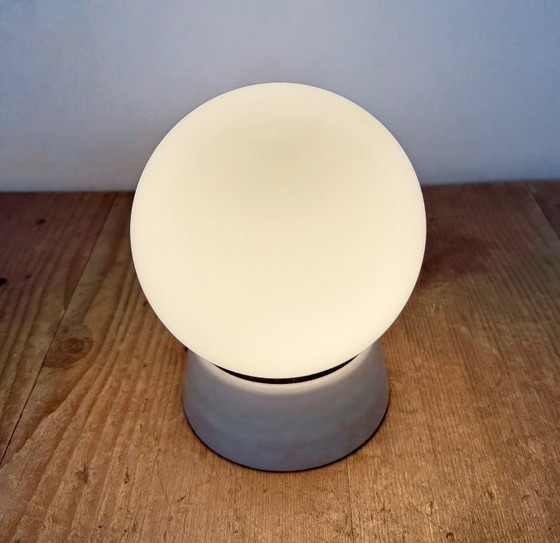 Image 1 of Vintage White Porcelain Ceiling Light, 1970s