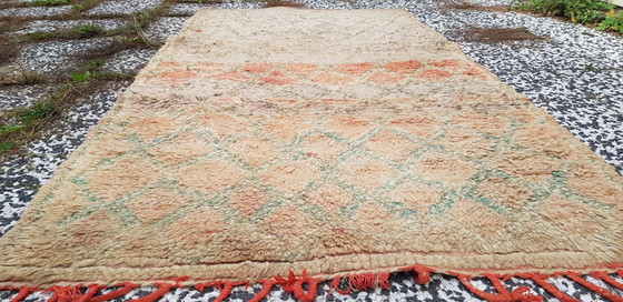 Image 1 of Alfombra bereber de lana anudada a mano, 200 x 103 cm