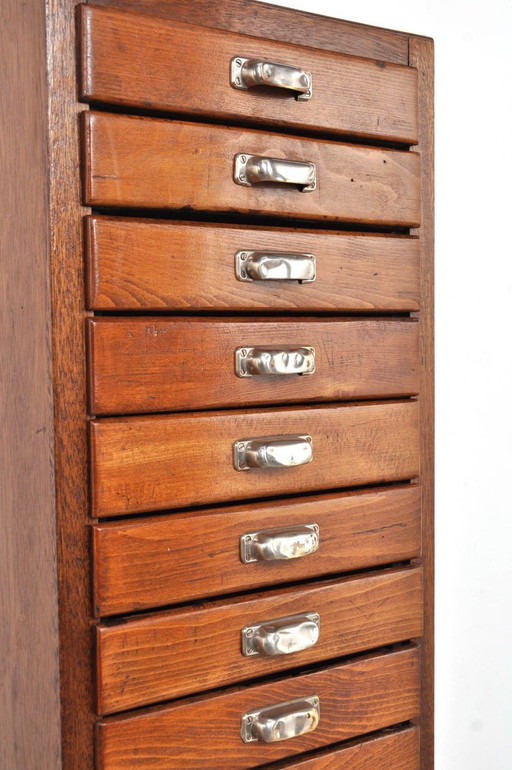 Vintage chest of drawers bicycle maker, 1930s