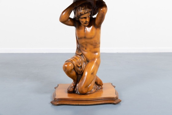 Image 1 of Table d'appoint sculpturale de design italien des années 1970