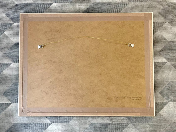 Image 1 of Stampa vintage incorniciata dell'Annunciazione dell'angelo Gabriele ai pastori