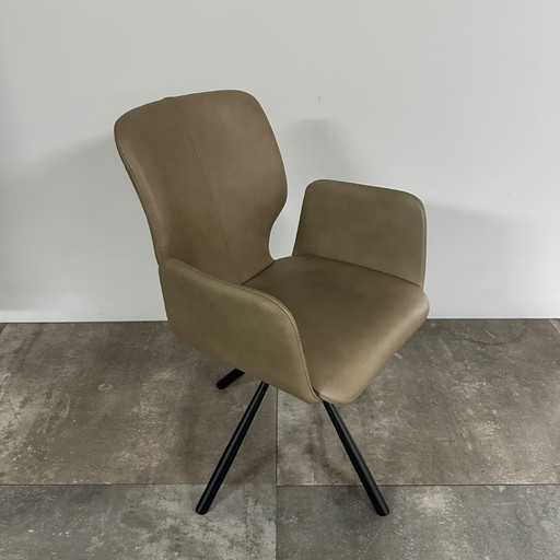 Ensemble de 5 Monsieur T – Bert Plantagie, eetkamerstoelen, Textile, Lambskin