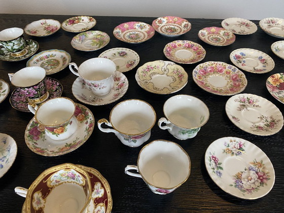 Image 1 of Large collection of Royal Albert cups and saucers in excellent condition