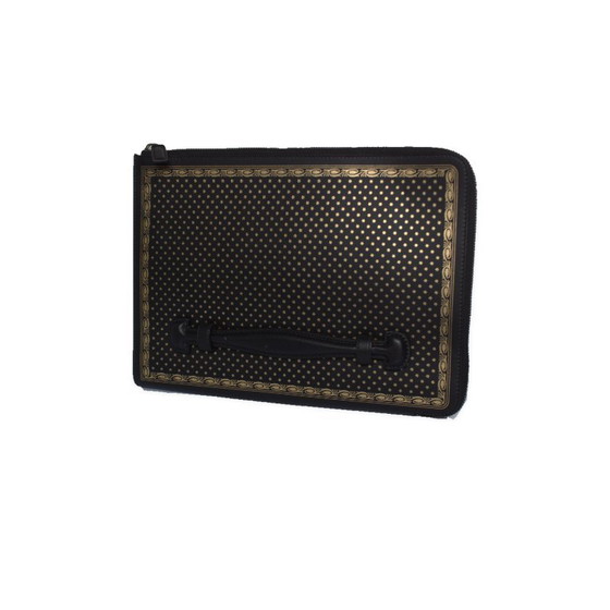 Gucci, Clutch con cerniera in pelle nera Guccy x SEGA (photo 5 of 12)