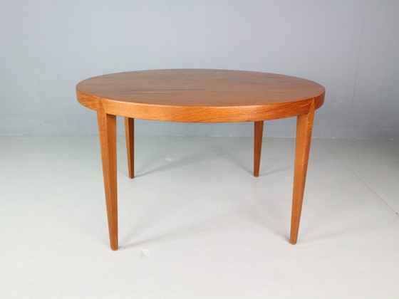 Image 1 of Teak Round Severin Hansen Coffee Table for Haslev Mobelfabrik by Bovenkamp