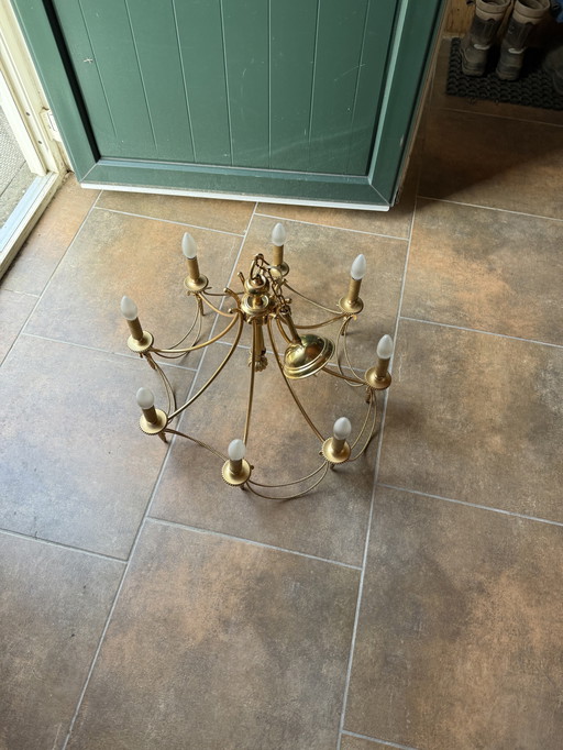 Brass chandelier Gaetano Sciolari