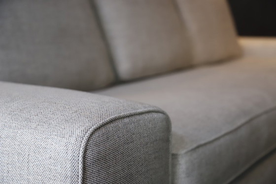 Image 1 of Minotti Williams 3-zitsbank met lounge – nieuw gestoffeerd