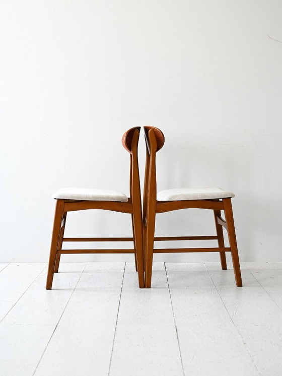 Image 1 of Set of 4 Vintage Scandinavian Teak Chairs from the 1950s
