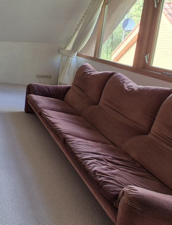 Image 1 of Cassina Maralunga three-seater sofa by Vico Magistretti