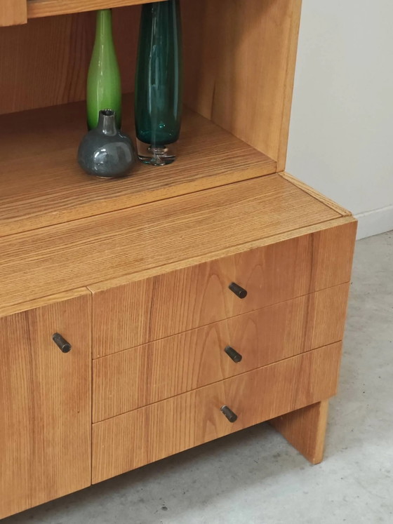 Armadio alto a due corpi di Drevotex Zamberk 1977 – Vetrine, Wood, Glass, Mid Century Modern (photo 9 of 12)