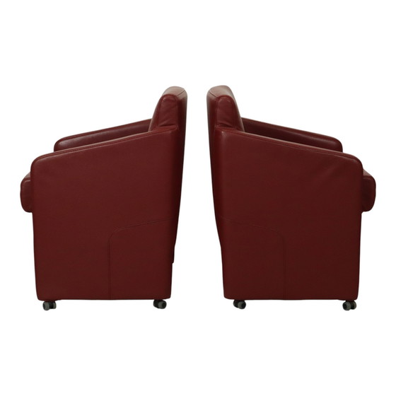 Image 1 of Vintage Couple Red Seats Armchairs