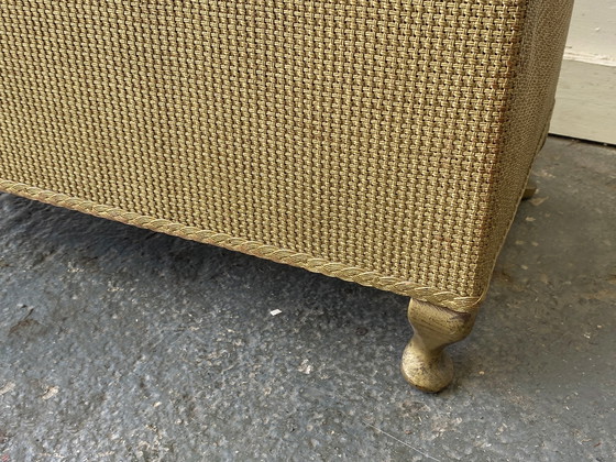 Image 1 of Boîte à couvertures / Ottoman Lloyd Loom vintage des années 1950
