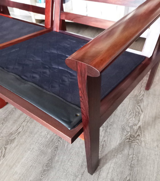Illum Wikkelsø „Capella“ Divani 2 posti | Palissandro e Pelle | Niels Eilersen 1960s – Leather, Wood (photo 11 of 15)