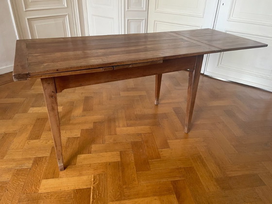 Image 1 of Mesa extensible Mesa de comedor Mesa Madera de cerezo Antigua Francesa