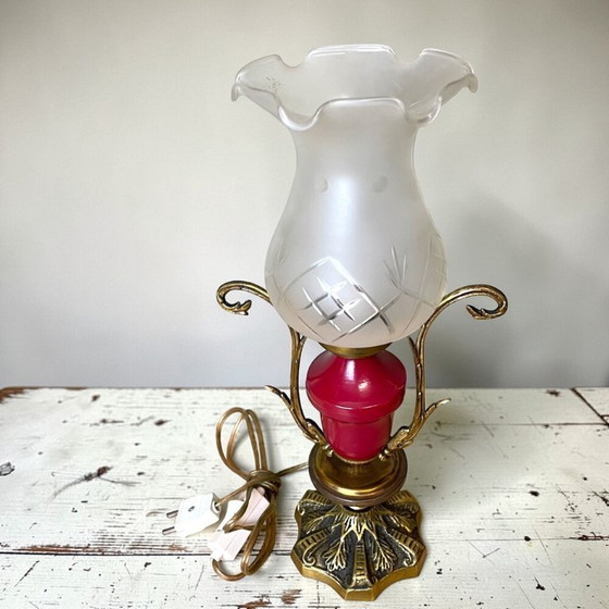 Image 1 of Lampe de table ornementale romantique portugaise de style Régence, années 1950