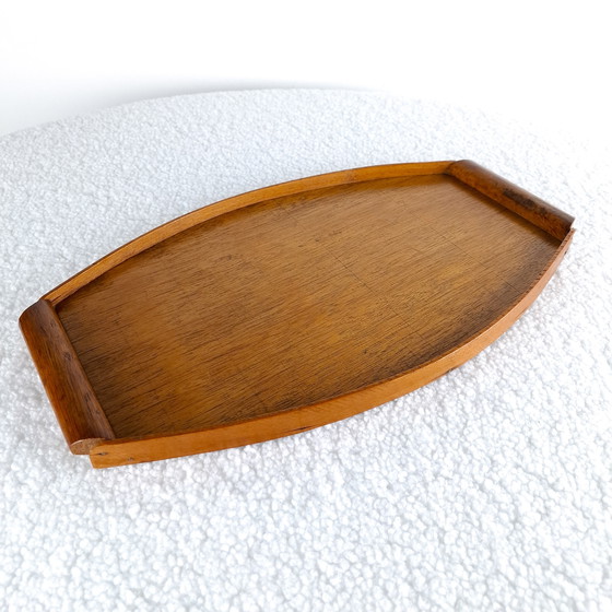 Image 1 of Art Deco wooden serving tray, 1920s/1930s, oval