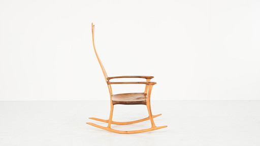 Donald Gordon, Schaukelstuhl aus Kauri und Eiche - Neuseeländisches Atelierhandwerk, 2004