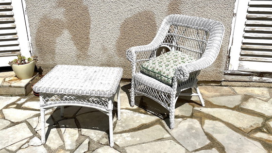 Image 1 of Fauteuil de Jardin Kids Rotin Vintage