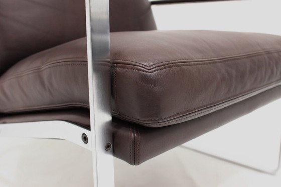Image 1 of Zo goed als nieuw! Walter Knoll Fabricius 710 loungestoel, fauteuil met premium leer, originele prijs €5998.