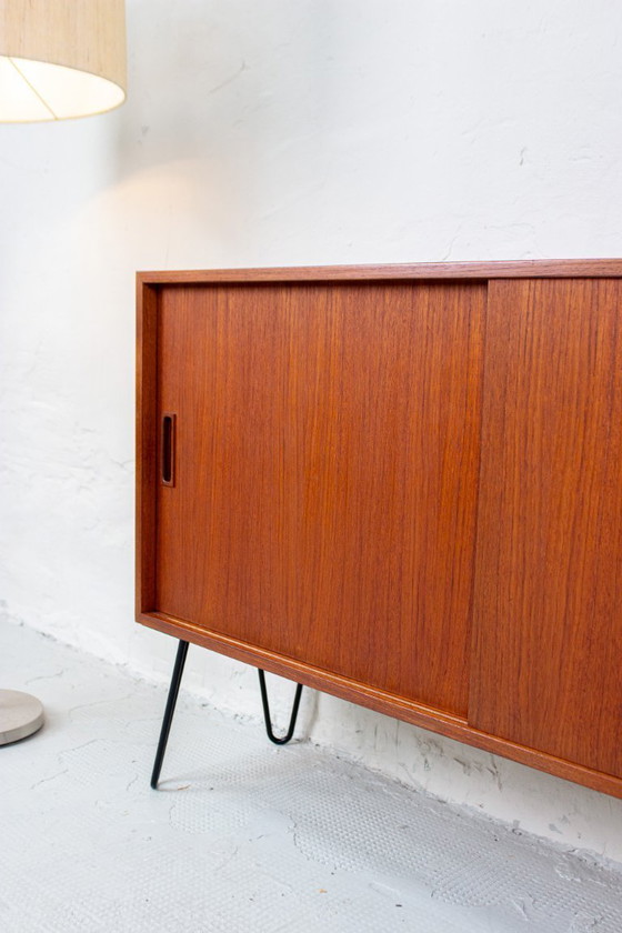Image 1 of Vintage teak chest of drawers, sideboard, lowboard, mid-century 1960s