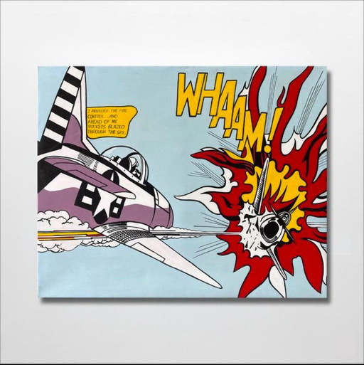 WHAAM after the artist Roy Lichtenstein (2026) "After Roy" – schilderijen tekeningen, Canvas