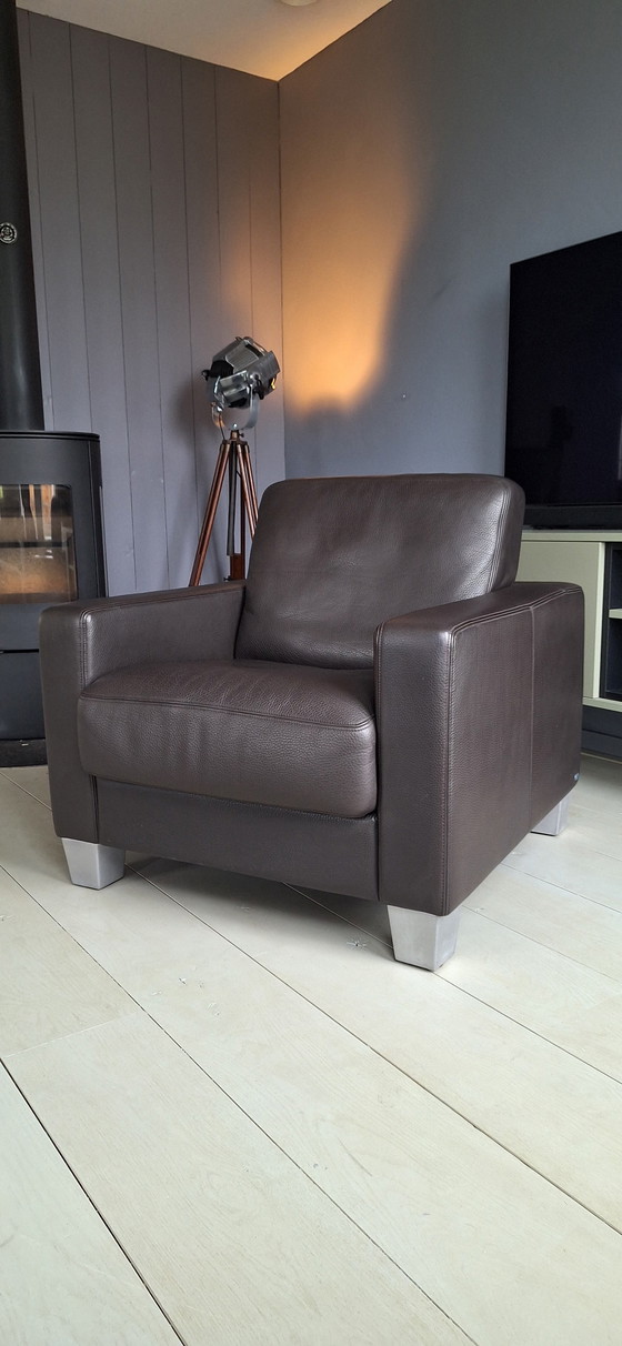 Image 1 of The De Sede Ds 17 Design armchair club WK Living in high-quality leather.