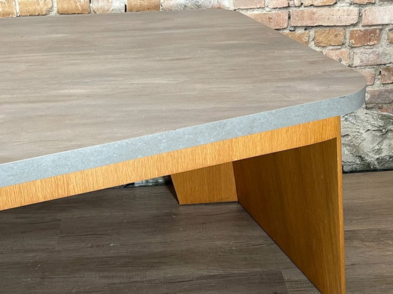 Grote Design Tafel – Grijs & Eikenhout – Eettafels, Wood (photo 6 of 7)