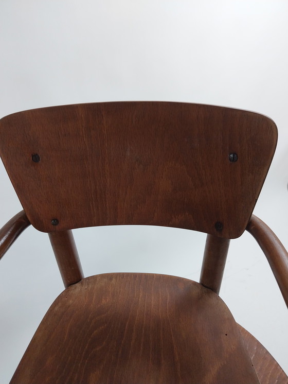 Image 1 of 1set thonet kindertafel met 2 stoeltjes 1950's