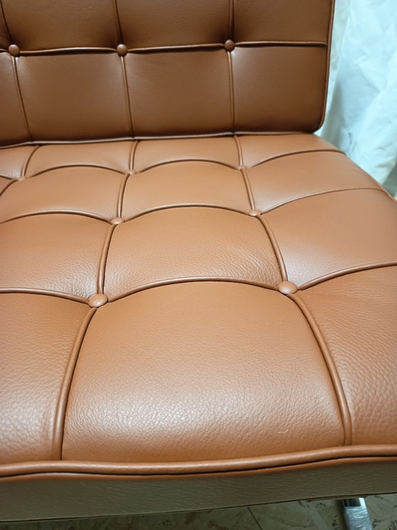 Image 1 of Sillones KNOLL Studio Barcelona (NUEVA Serie 2026) en piel natural (color coñac)