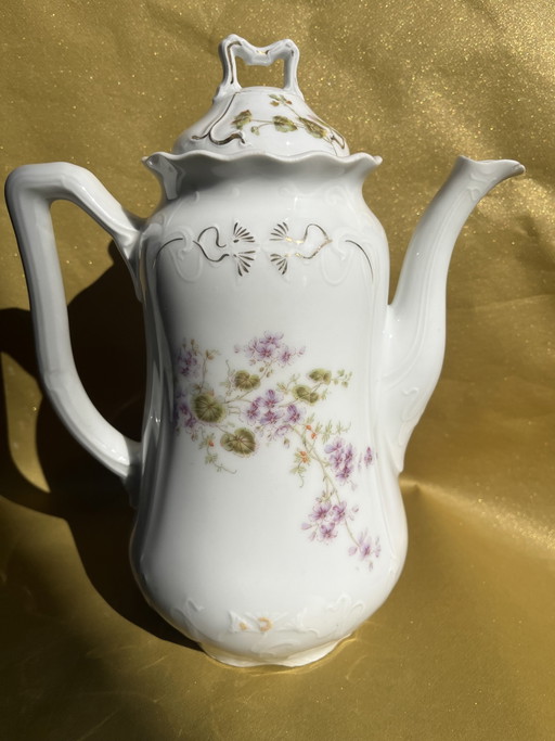 Théière vintage à motif floral 1616