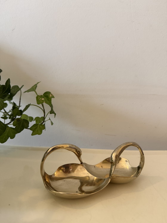 Messing-Schwanenschale – Dekorative Objekte, Brass (photo 4 of 5)
