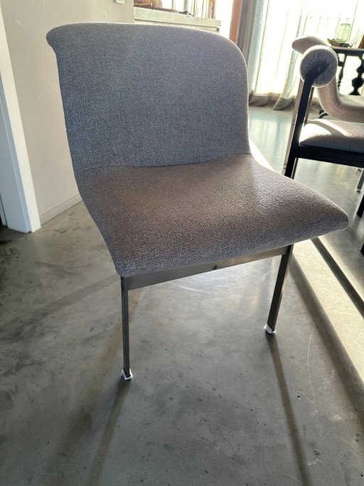 Juego de 4 sillones originales Giovanni Offredi "Wave / Onda", Saporiti Italia (clásico del diseño de los años 70)