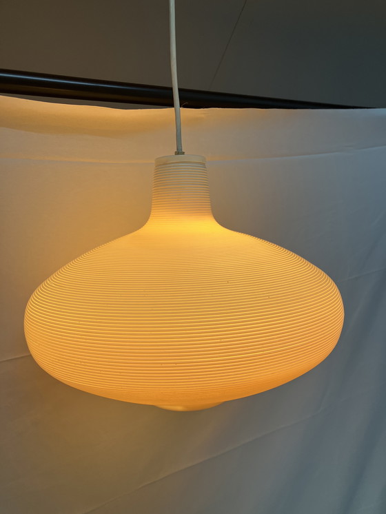 Image 1 of Vintage jaren 60 Rotaflex hanglamp met originele plafondkap!