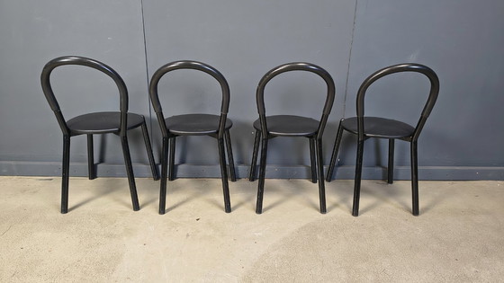 Image 1 of Postmodern italian dining chairs set of 4 - 1980s