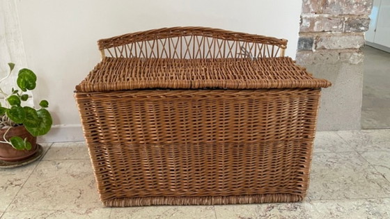 Handgemaakte, gesigneerde vintage aardewerk vaas – Ladekasten, Rattan (photo 17 of 37)