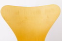 Sedia Arne Jacobsen 3107 (Serie 7), scocca in faggio, gambe cromate, design danese