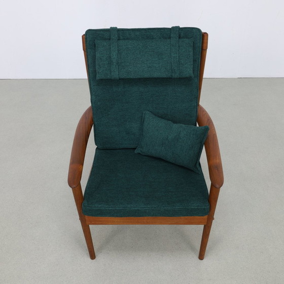 Image 1 of Fauteuil Vintage Teck Grete Jalk P. Jeppesens Møbelfabrik, 1960S