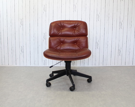 Image 1 of 2X Mim Office Chairs (Mobili Italiani Moderni) Ennio Fazioli Seats